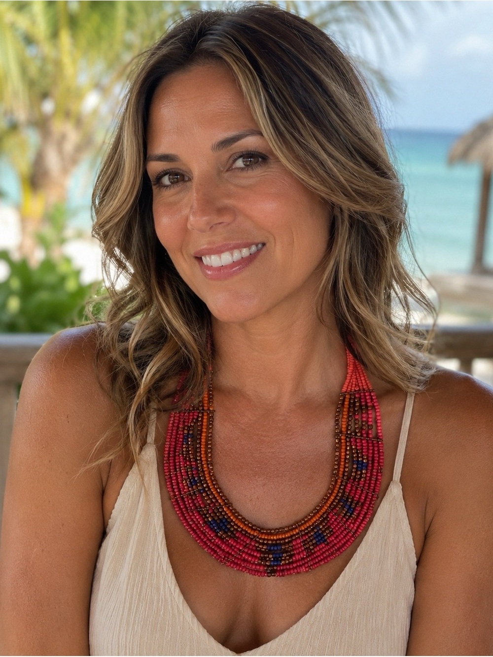 Multicolor Beaded 90s-2000s Style Necklace